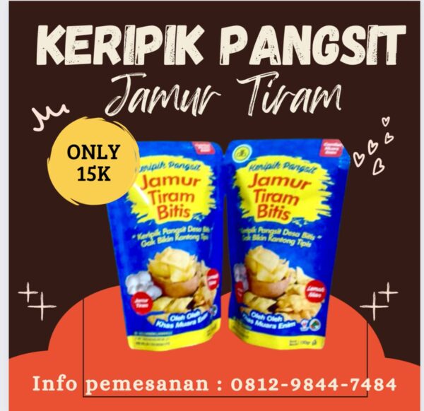 kripik pangsit jamur tiram